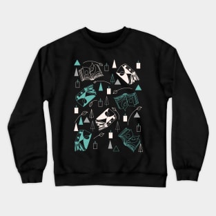 Abstract Book Lovers Bibliophile Crewneck Sweatshirt